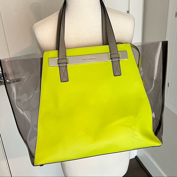 Vince Camuto Jace Neon Green Large Tote - Picture 6 of 6